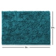 thumbnail image 4 of Alfombra de baño Hearth & Harbor de chenilla antideslizante, 61 x 91 cm, color verde azulado, 4 of 8