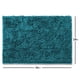 thumbnail image 4 of Alfombra de baño Hearth & Harbor de chenilla antideslizante, 61 x 91 cm, color verde azulado, 4 of 8