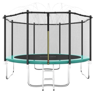 SereneLife Trampoline Replacement Jumping Mat - Fits 10FT Models SLTRA10BL & SLTRA10PNK (64 Springs)