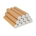 thumbnail image 1 of 12 Pack Mailing Tubes with Caps for Packaging Posters, 2X12 Inch Cardboard Mailers Tube, Poster Tub As Shown, 1 of 5