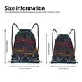thumbnail image 3 of Bingfone Cartoon Sharks Drawstrings Backpacks Bags for Men Women Gym Drawstrings Bag-Small, 3 of 8