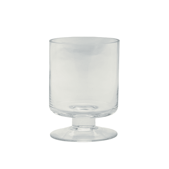 CC Home Furnishings 6.5" Clear Snifter Style Glass Pillar Candle Holder