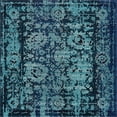 thumbnail image 2 of Rugs.com Fleur Collection Rug – 8' Square Blue Medium-Pile Rug Perfect For Living Rooms, Kitchens, Entryways, 2 of 5