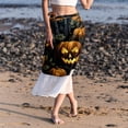 thumbnail image 6 of Pumpkin Stylish Chiffon Women's Beach Dress Summer Dress with Polyester Straps, 6 of 6