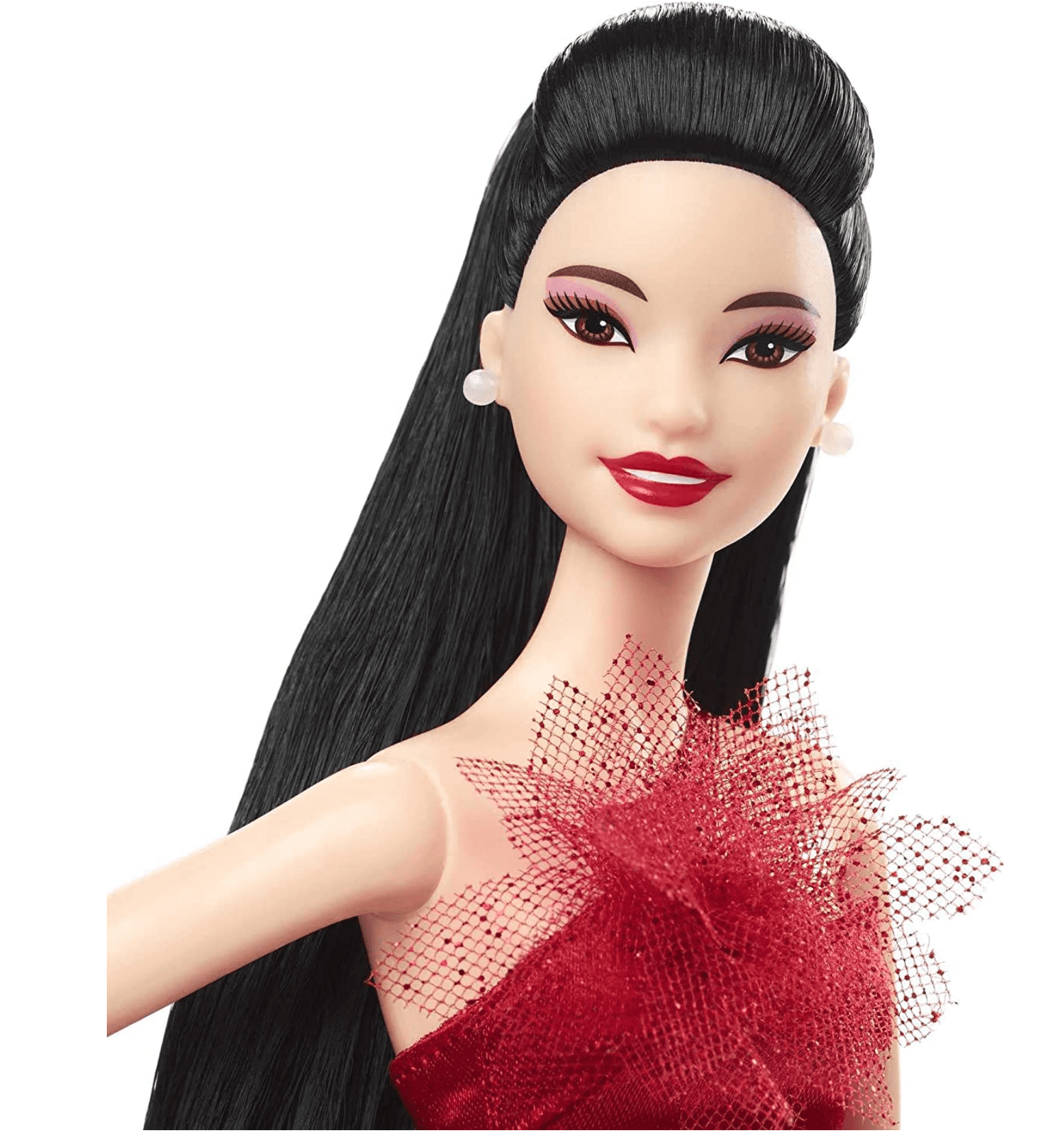 Barbie Signature 2022 Holiday Barbie Doll (Straight Black Hair) HCC05