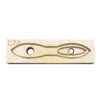 thumbnail image 2 of Molde de troquel de corte de cuero Regalo de bricolaje Plantilla de perforación resistente al desgaste Portátil Durable de madera para la fabricación Soledad molde de corte, 2 of 8