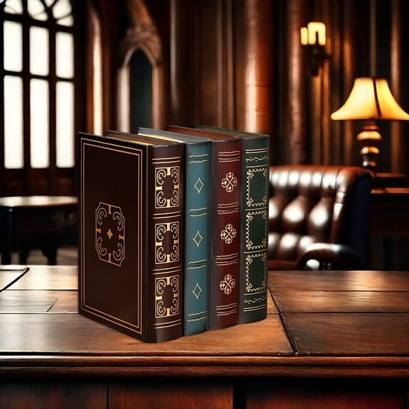 CCOCC Decorative Books Coffee Table Books Decor,Retro Classical Fake Decorative Books Set for Living Room,Office,Mantle Shelves Decor