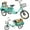 Green, variant on DEYGIA Adult Tricycle, 20 Inch 3-Wheel Bikes Carrying Passengers and Cargo, Trike for Adults with Front Baskets for Women, Seniors, Men, Low Step-Through Cruiser Bike for Cycling, Outing, Picnic