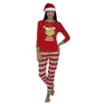 thumbnail image 2 of Family Christmas Pajamas Matching Sets, Loose Long Sleeved Pants With Round Neck Christmas Print Lounge Set,Pajamas (Women, M), 2 of 6