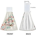 thumbnail image 4 of GZHJMY Retro Christmas Symbols Kitchen Towels Set of 2, Hanging Hand Towels with Loop Soft Absorbent Durable for Bathroom Kitchen Decor#4, 4 of 7