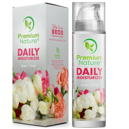 - Face Cream Daily Moisturizer 1.7 oz - Natural Facial Skin Care Under Eyes Bags Puffy Dark Circles Spot Wrinkles Acne Best Night Treatment Lotion Gel Serum Rosehip Seed Oil Limited Edition 2.0