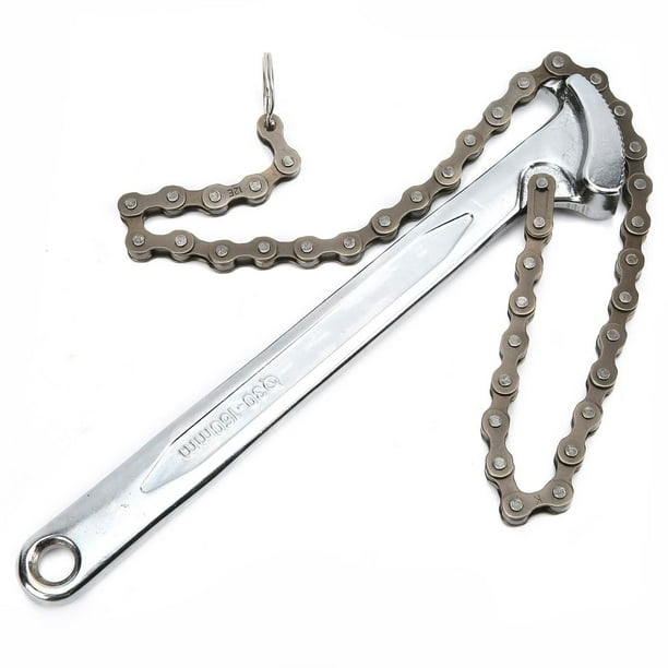 Rdeghly 9in Oil Fuel Filter Chain Wrench Strap Removal Tool