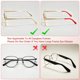 thumbnail image 3 of Uxcell Cojín suave para gafas [2 pares] - Mangas de puntas de patilla de silicona antideslizantes - Negro, 3 of 7