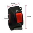 thumbnail image 6 of 7/8" Motorcycle Handlebar Fog Headlight Horn Start Kill Switch ON OFF Button 12V, 6 of 7