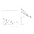 thumbnail image 2 of Hanging Sign Scroll Bracket - 24", 2 of 7