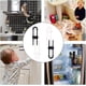 thumbnail image 5 of 4 Pieces Child Safety Cabinet Locks - Child Lock for Cabinet - Child Lock - Suitable for Cabinets and Drawers (Black White), 5 of 5