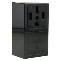 Leviton 55050 Single-Surface Range Mounting Receptacle, Black