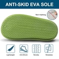 thumbnail image 3 of Slippers for Women and Men House Shoes Indoor Outdoor, Green Size W4.5-5.5 M3-4, 3 of 7