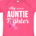 thumbnail image 4 of Inktastic Breast Cancer Awareness My Auntie is a Fighter Boys or Girls Baby Bodysuit, 4 of 5