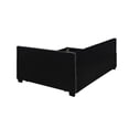thumbnail image 3 of Twin Corner Bed - Black Velvet Upholstery - Reading Room, Office - Comfort and Quiet, 3 of 5