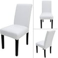 thumbnail image 3 of 4 Pcs Dining Chair Slipcover, High Stretch Removable Washable Chair Seat Protector Cover for Home Party Hotel Wedding Ceremony, 3 of 6
