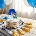 thumbnail image 4 of Super Soccer Goal - Scoring Birthday Candle, Stylish Cartoon Number Design with Soccer Ball & Tassel Accents, Boys Soccer Themed Birthday Parties, Sports Fan Celebrations - Walmart Exclusive, 4 of 6
