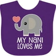 thumbnail image 3 of Inktastic My Nani Loves Me Grandchild Boys or Girls Baby Bib, 3 of 4