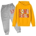 thumbnail image 1 of FhsagQ Tenues pour Garçons Automne et Hiver Ensemble à Capuche Imprimé Décontracté Mignon Manches Longues Rouge 9-10 Ans, 1 of 2