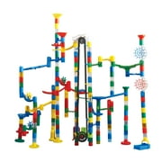 MindWare Mega Marble Run 215 Piece Elevator Building Set, Includes 200 Track Pieces, 40 Marbles Plus Motorized Elevator