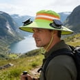 thumbnail image 4 of 1 Set Solar Fan Hard Hat Sun Shade, 2026 Outdoor Fishing Hat Sun Visor for Men Women, Construction Work Accessories Full Brim Mesh Sunshade with Reflective Strip, 4 of 6