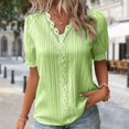 thumbnail image 3 of Dames Verticales à Rayures à Manches Blouse Décontractée Tenue de Vacances de Style Élégant, 3 of 7