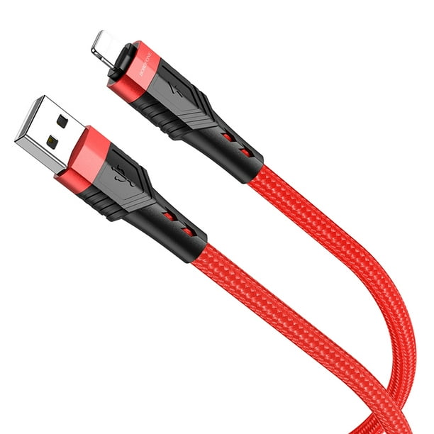 Borofone BU35 Cáp dữ liệu sạc ảnh hưởng từ USB đến 8 pin, Chiều dài: 1,2m