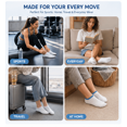 thumbnail image 4 of 6 Pairs Socks Womens Cushioned Low Cut Invisible Liner Socks for Sneakers Casual Daily Wear, 4 of 6