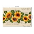 thumbnail image 3 of SUNOLIFE Rustic Sunflower Placemats Set of 4,Fall Floral Linen Fabric Table Mats for Farmhouse Dining Table Decorations 12x18 inch, 3 of 5