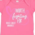 thumbnail image 4 of Inktastic Worth Fighting for Pink Ribbon, Breast Cancer Awareness Boys or Girls Baby Bodysuit, 4 of 5