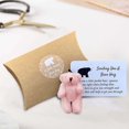 thumbnail image 2 of Hecho a mano Oso Pequeño Animal Bolsillo Peluche Regalos Tarjetas Exquisito Pequeño y Lindo, 2 of 7