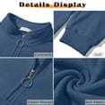 thumbnail image 6 of MOSHU Polar Fleece Sweatshirts for Women Quarter Zip Long Sleeve Tops Pullover Womens Sweatshirts, 6 of 9