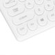 thumbnail image 2 of Wireless Keyboard 2.4G 78 Keys Ergonomic Design Portable Slim Power Saving Round Keycaps USB KeyboardWhite, 2 of 4