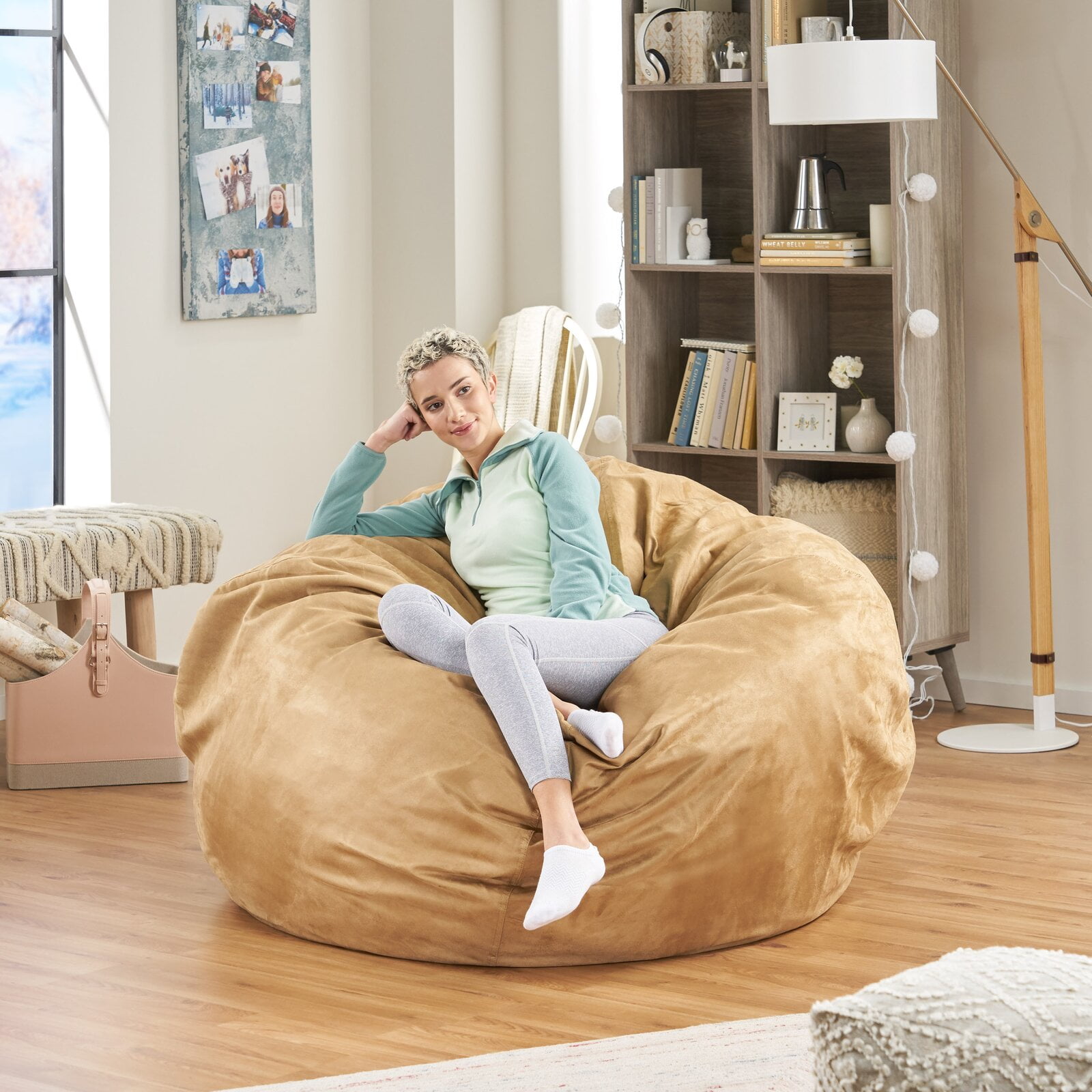 Extra Large Bean Bag Cover, Commercial Warranty: No, Overall: 42 H x 52 D