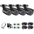 thumbnail image 1 of Restored ZOSI 4 Pack 1080P 2.0MP 1920TVL HD-TVI Security Cameras Outdoor Indoor 80ft Night Vision Wired Surveillance Camera for HD-TVI, AHD, CVI DVR, 1 of 9