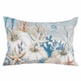 thumbnail image 2 of Blue Coastal Fall Throw Pillow Covers, Thanksgiving Pumpkins Starfish Coral Soft Breathable Pillow Cases with Invisible Zipper for Sleeping, Toddler Pillowcases for Couch Bed Sofa Chair 12x20 Inches, 2 of 6