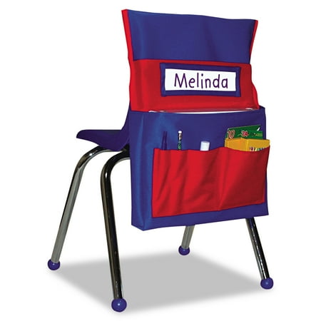 Carson-Dellosa Publishing Chairback Buddy Pocket Chart, 12 x 22 1/2, Blue/Red