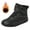 Black, variant on 3-11 Years Boys Girls Barefoot Winter Boots with Wide Toe Box Slip Drop Sole Ankle Winter Snow Boots for Toddler//Big Kids(Grey,7-8 Years)