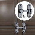 thumbnail image 6 of deevoka Barn Door Lock Portable Stylish Flip Latch for Sliding Doors Bathroom Closet Gray, 6 of 9