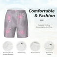thumbnail image 5 of Lsque Mens Swim Trunks Pink Flamingo Pattern - Bathing Suit Compression Liner - Beach Swim Shorts Swimwear - (S-3XL) - Stretch Quick Dry -XX-Large, 5 of 9