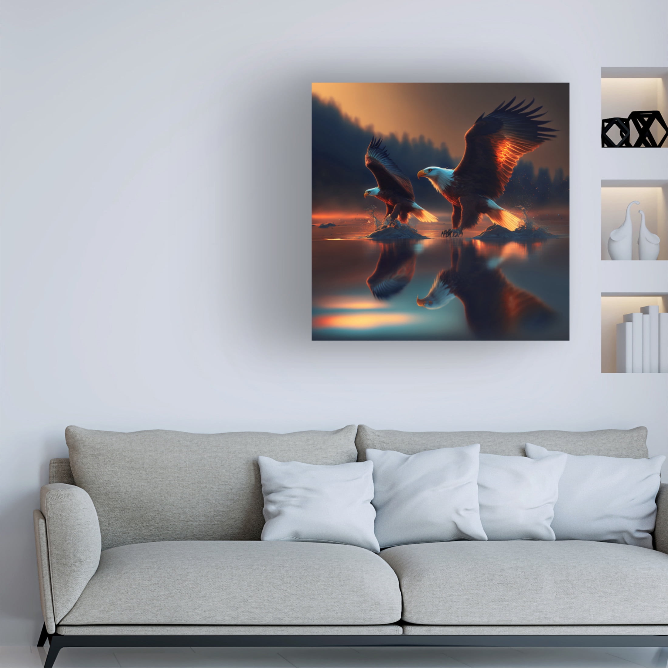Canvas Wall Art - Ray Heere 'Desert Of Dreams 10' Wall Art for Living Room, Bedroom, or Office Décor by Trademark Fine Art - 14 x 14 Inches