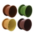 thumbnail image 3 of Napco Red, Green, Orange, and Yellow 5 Inch Terra Cotta Flower Pot Planter Set of 4, 3 of 3