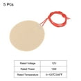 thumbnail image 3 of Heater Film Heating Plate, 12V 13W Polyimide Heat Pad, Adhesive PI Heater Elements Film 70mm, Pack of 5, 3 of 4