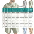 thumbnail image 2 of ZZwxWA Mens Linen 2 Piece Set Casual Short Sleeve Henley Shirts and Beach Yoga Shorts Summer Vacation Matching Outfits Discount, 2 of 6