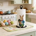 thumbnail image 4 of SIYTUAU Rabbit Shaped Kitchen Paper Towel Holder Style A Metal Easter Decoration For Countertop Bathroom Stable Weighted Base, 4 of 7